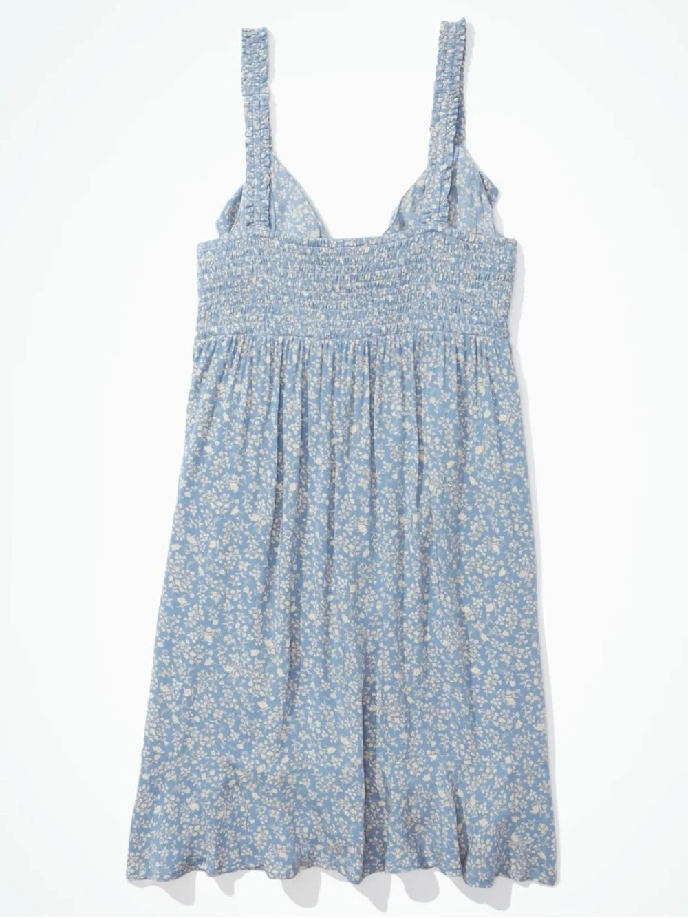 American Eagle Blue Floral Summer Mini Dress